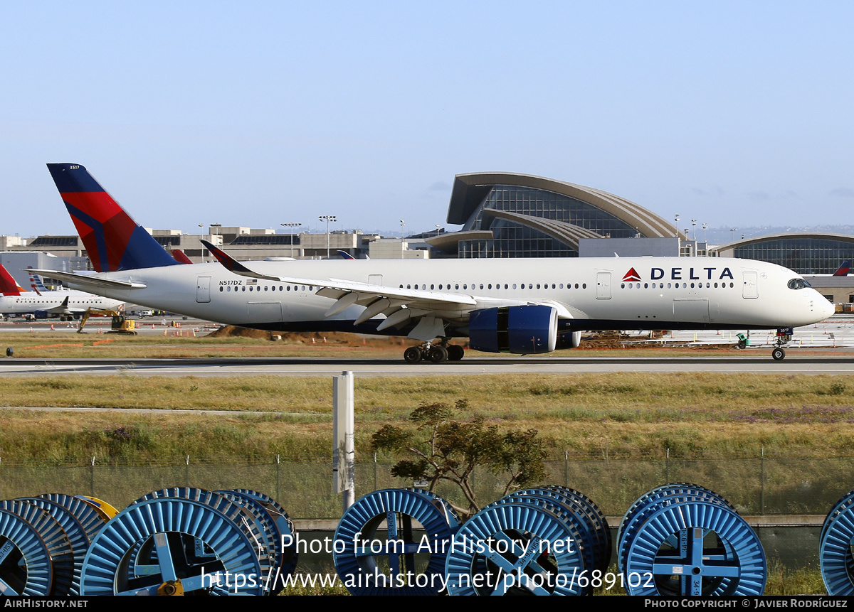 Aircraft Photo of N517DZ | Airbus A350-941 | Delta Air Lines | AirHistory.net #689102