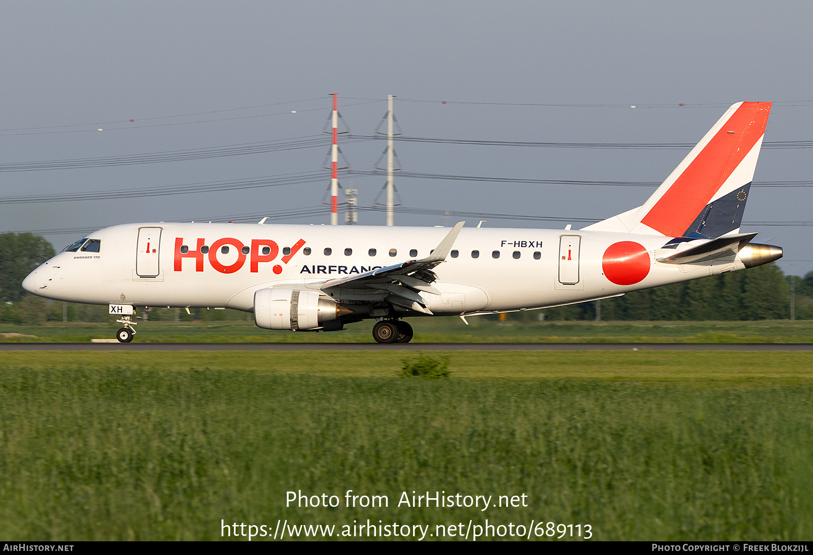 Aircraft Photo of F-HBXH | Embraer 170STD (ERJ-170-100STD) | Hop! | AirHistory.net #689113