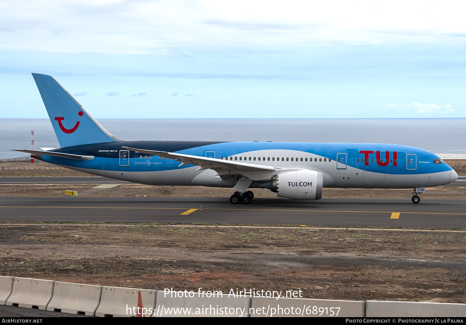 Aircraft Photo of G-TUIH | Boeing 787-8 Dreamliner | TUI | AirHistory.net #689157