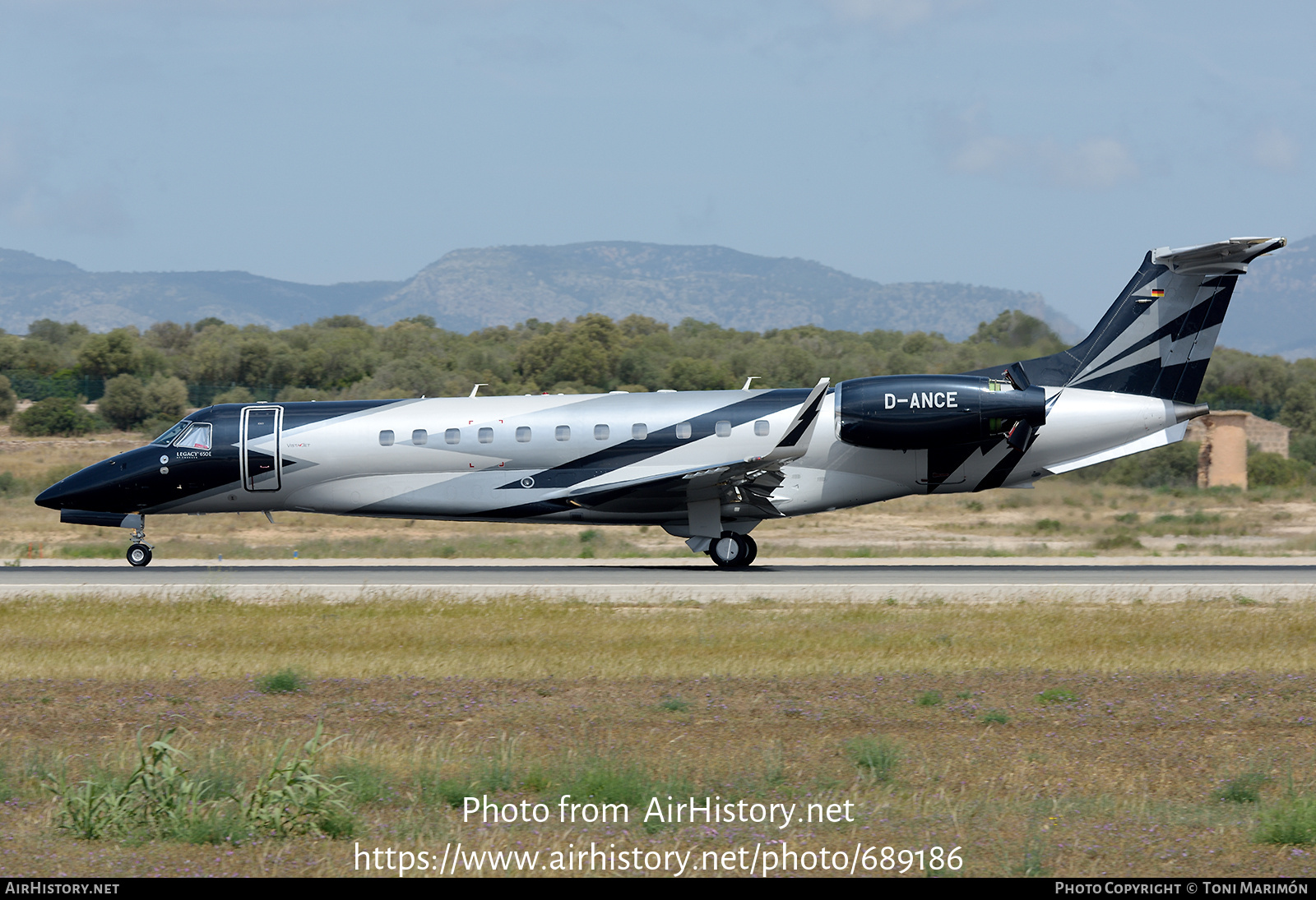 Aircraft Photo of D-ANCE | Embraer Legacy 650E (EMB-135BJ) | VistaJet | AirHistory.net #689186