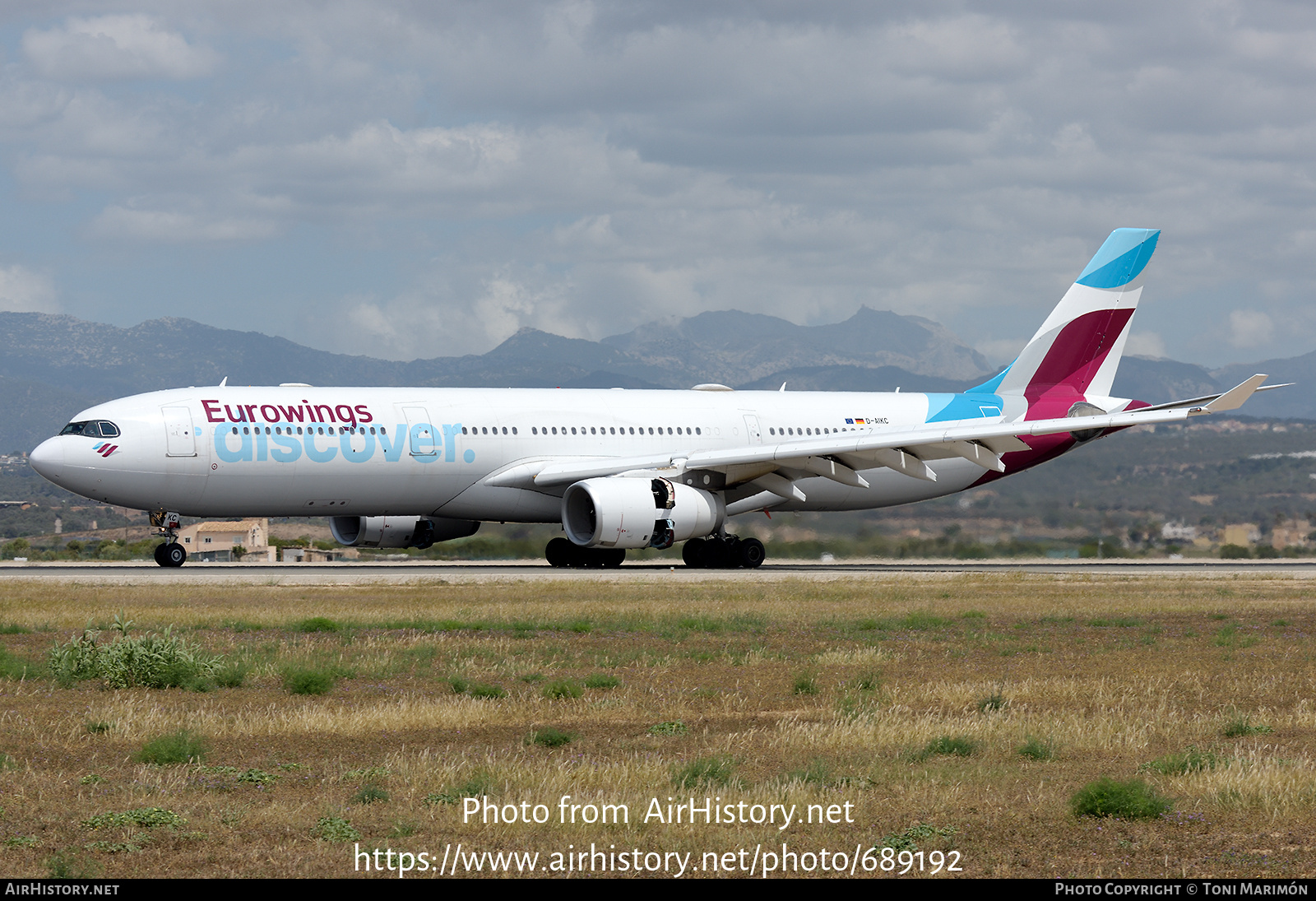 Aircraft Photo of D-AIKC | Airbus A330-343 | Eurowings Discover | AirHistory.net #689192