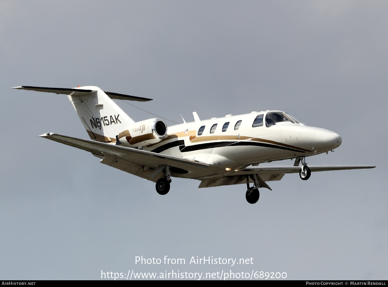 Aircraft Photo of N615AK | Cessna 525 CitationJet CJ1 | AirHistory.net #689200