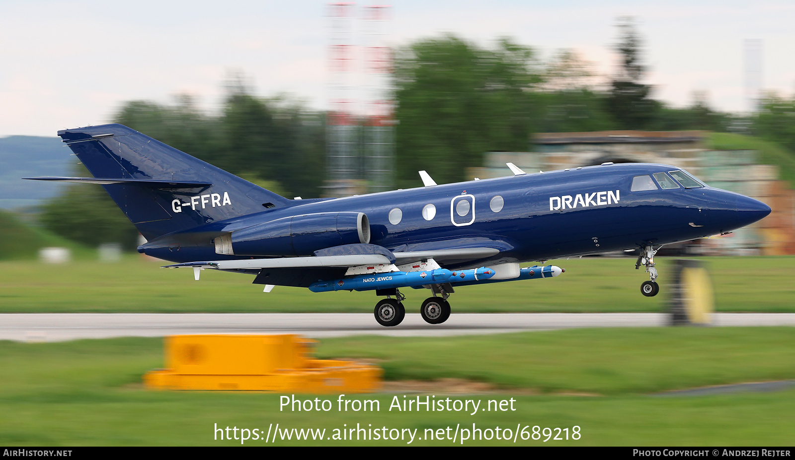 Aircraft Photo of G-FFRA | Dassault Falcon 20DC | Draken Europe | AirHistory.net #689218