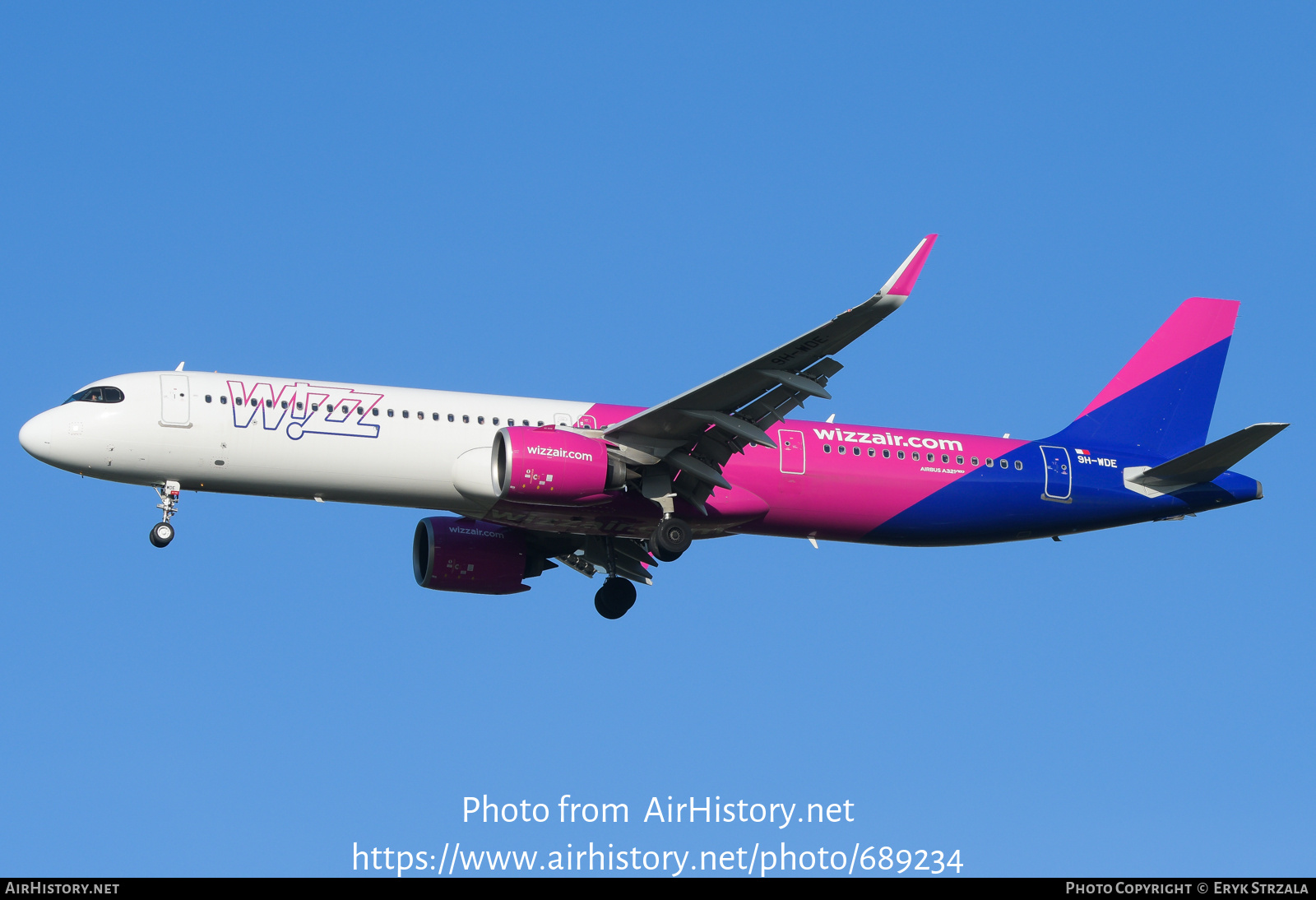 Aircraft Photo of 9H-WDE | Airbus A321-271NX | Wizz Air | AirHistory.net #689234