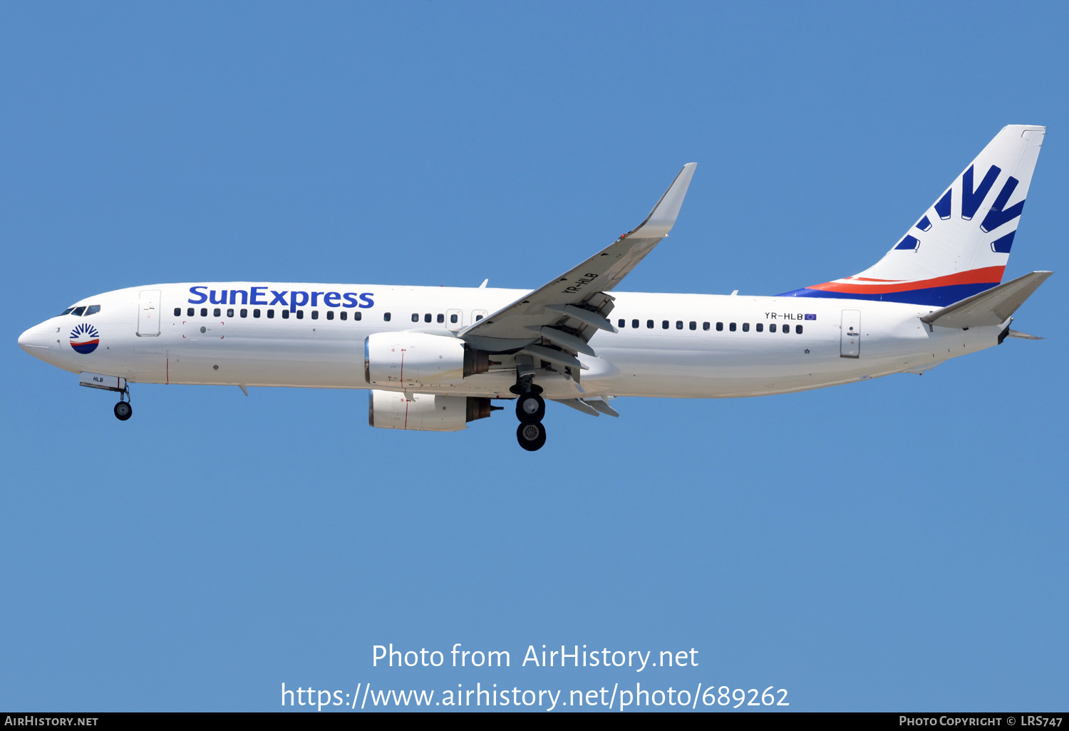 Aircraft Photo of YR-HLB | Boeing 737-8KN | SunExpress | AirHistory.net #689262