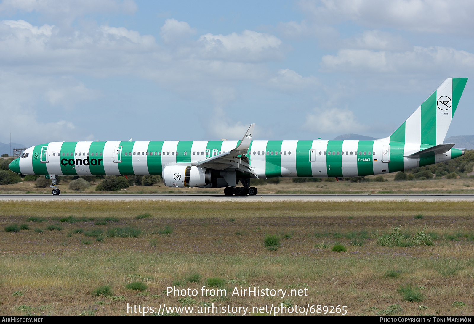 Aircraft Photo of D-ABOL | Boeing 757-330 | Condor Flugdienst | AirHistory.net #689265