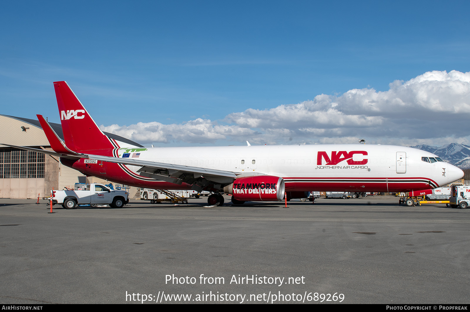 Aircraft Photo of N3159G | Boeing 737-852(SF) | Northern Air Cargo - NAC | AirHistory.net #689269