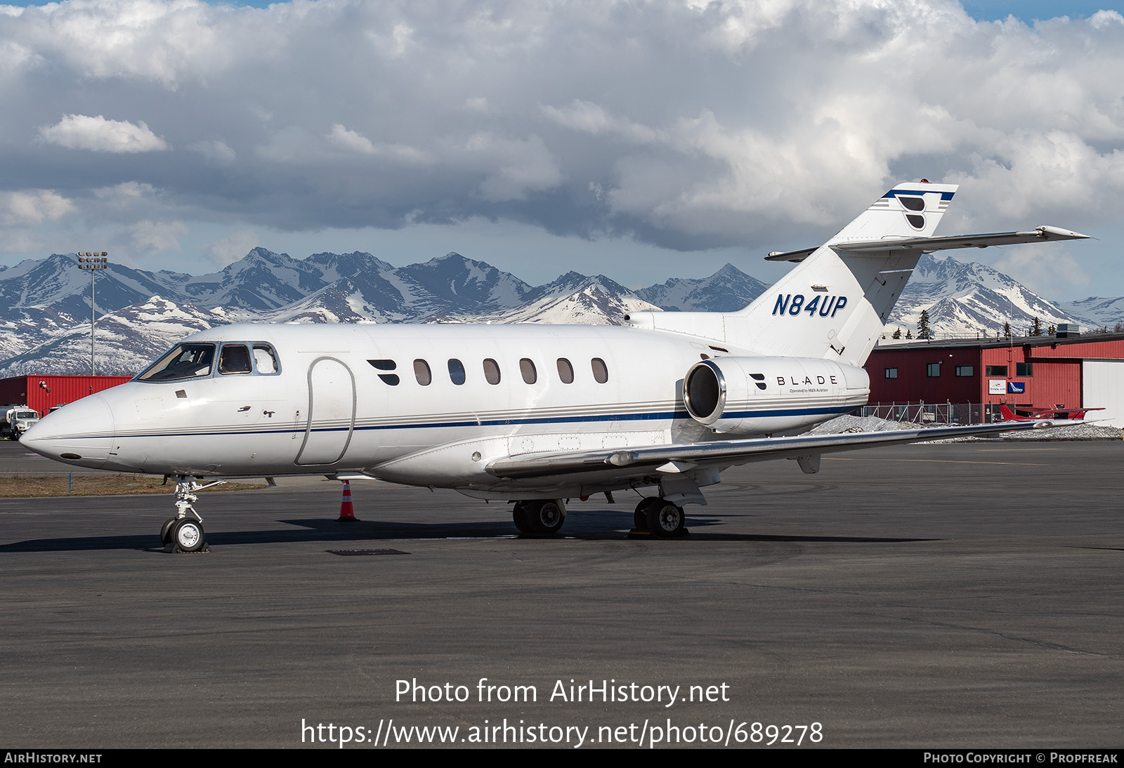 Aircraft Photo of N84UP | Hawker Beechcraft 800XP | Blade | AirHistory.net #689278