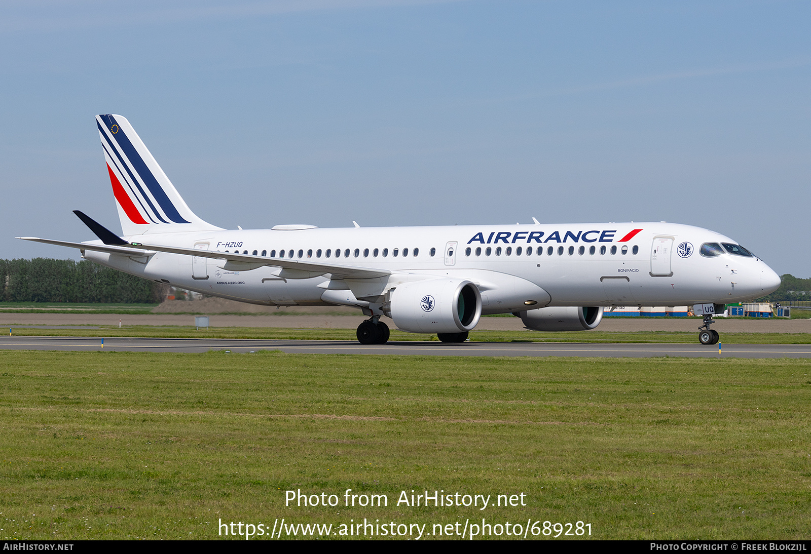 Aircraft Photo of F-HZUQ | Airbus A220-371 (BD-500-1A11) | Air France | AirHistory.net #689281