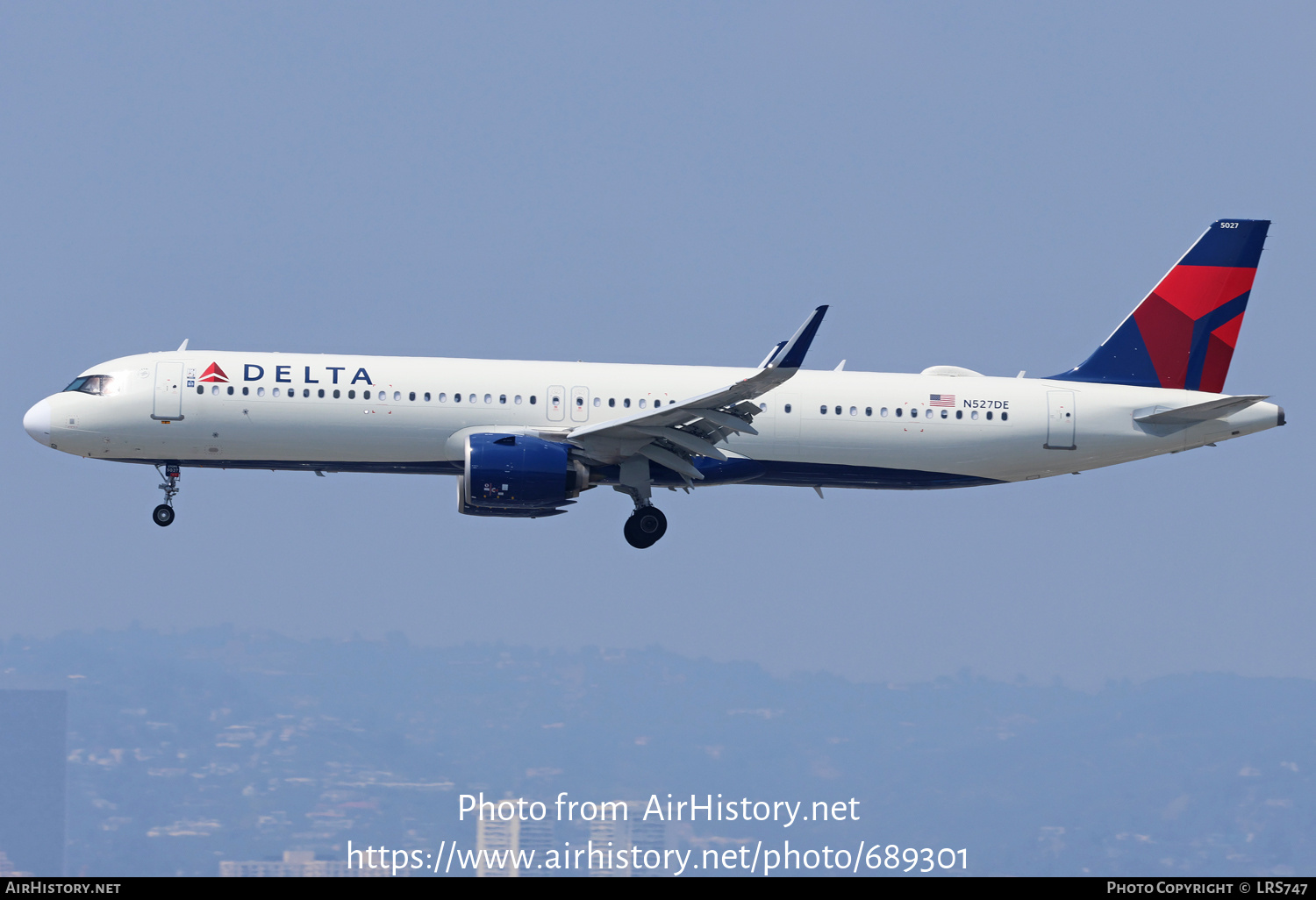 Aircraft Photo of N527DE | Airbus A321-271NX | Delta Air Lines | AirHistory.net #689301