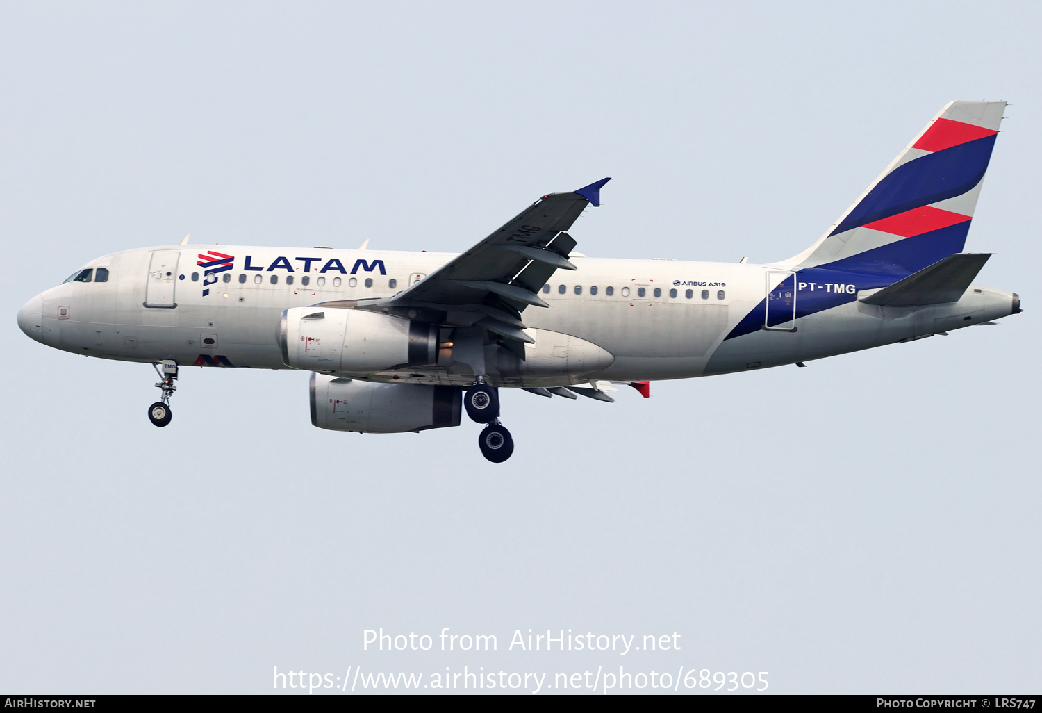 Aircraft Photo of PT-TMG | Airbus A319-132 | LATAM Airlines | AirHistory.net #689305