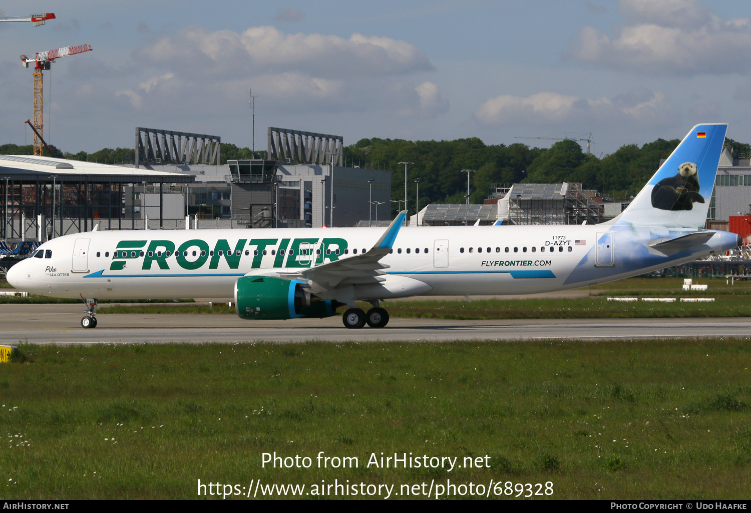 Aircraft Photo of D-AZYT / N640FR | Airbus A321-271NX | Frontier Airlines | AirHistory.net #689328