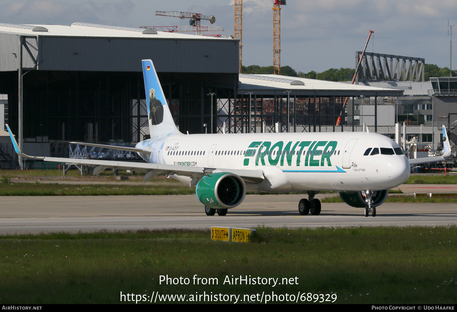 Aircraft Photo of D-AZYT / N640FR | Airbus A321-271NX | Frontier Airlines | AirHistory.net #689329