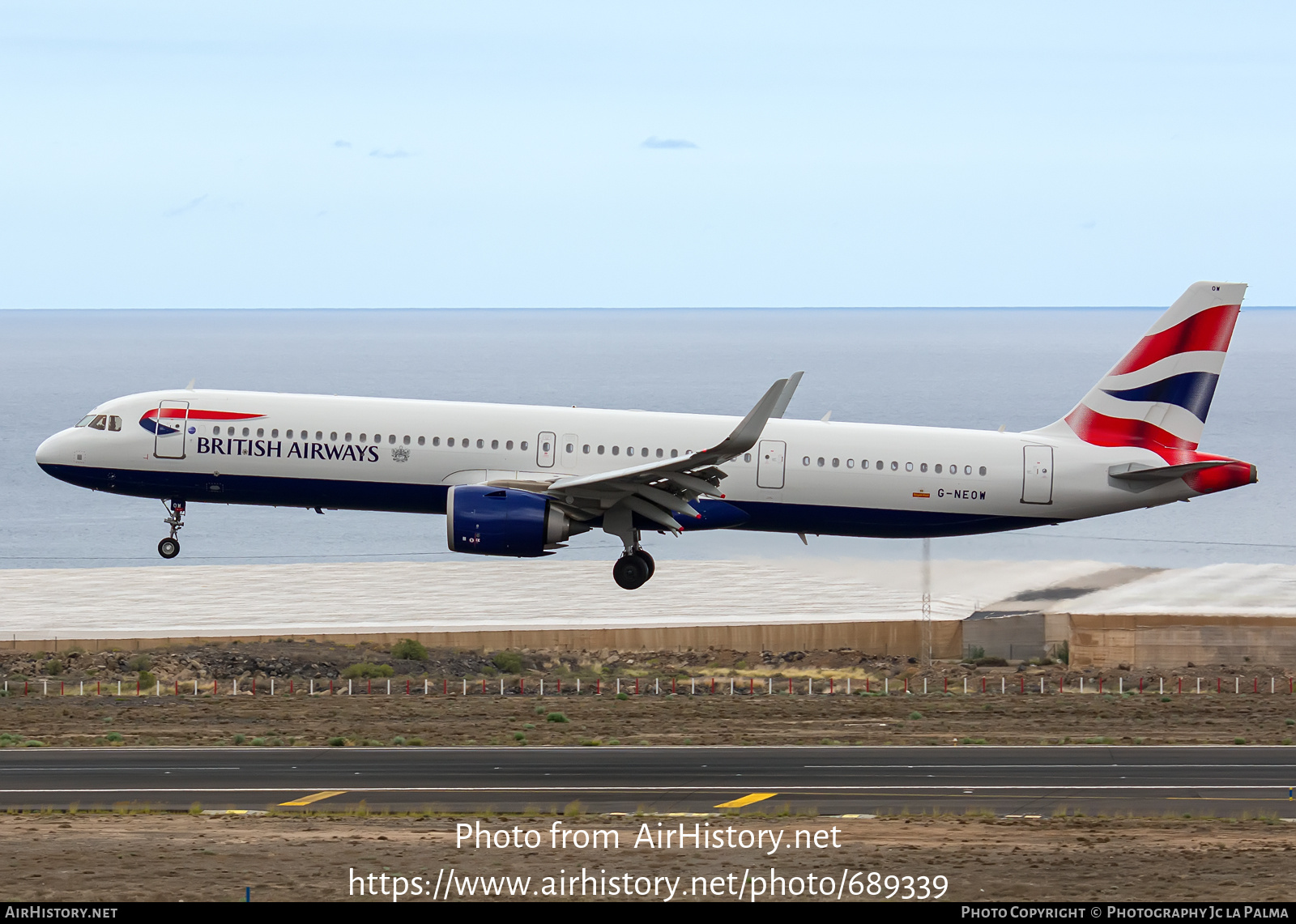 Aircraft Photo of G-NEOW | Airbus A321-251NX | British Airways | AirHistory.net #689339