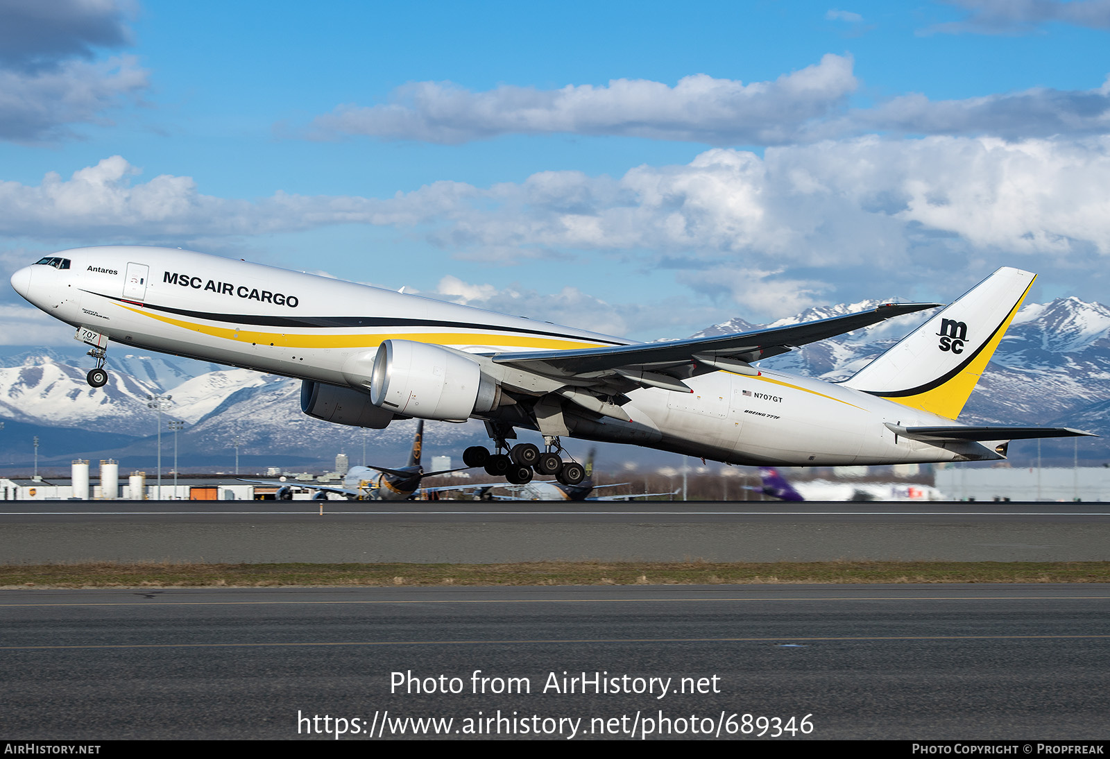 Aircraft Photo of N707GT | Boeing 777-F | MSC Air Cargo - Mediterranean Shipping Company | AirHistory.net #689346