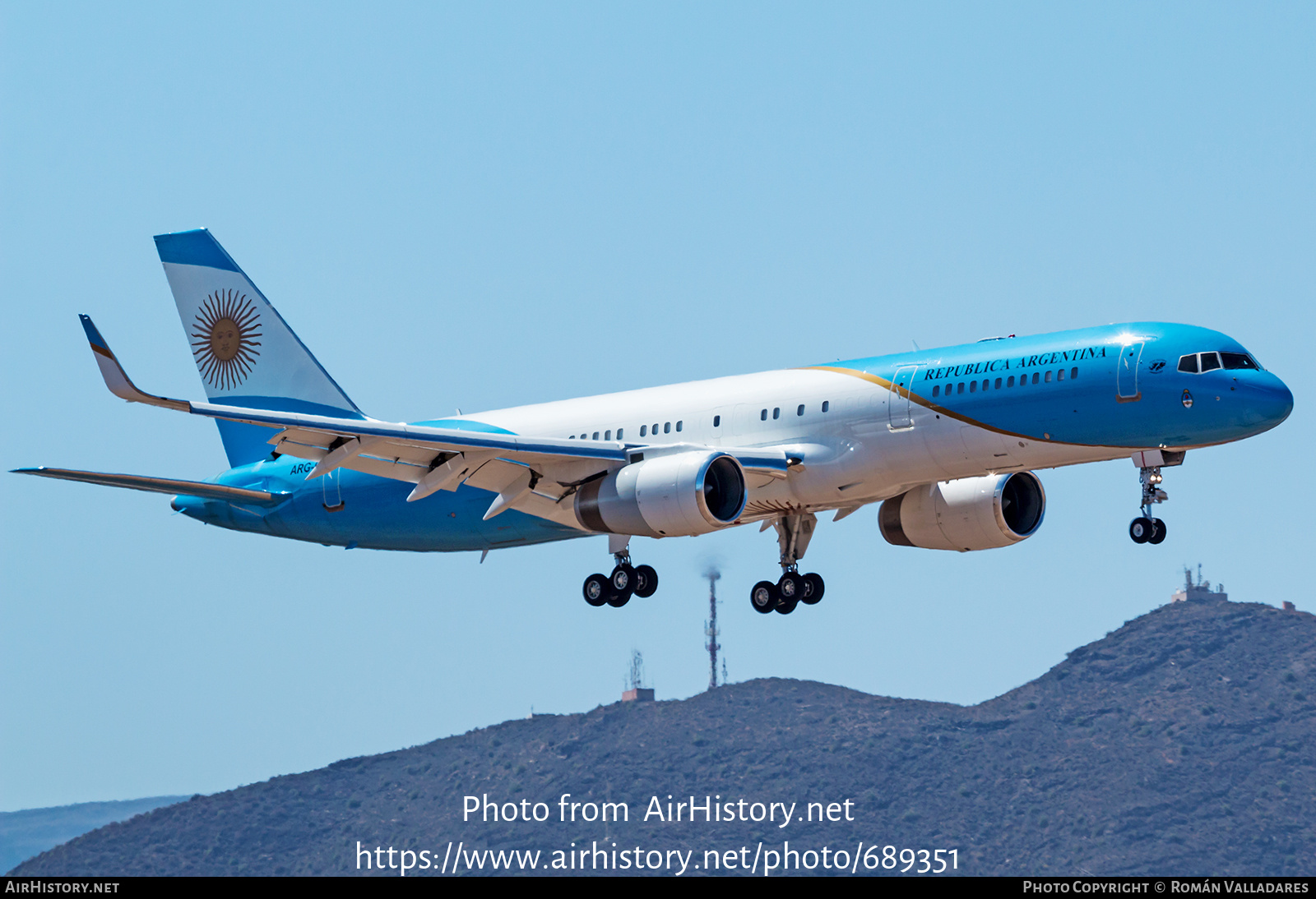 Aircraft Photo of ARG-01 | Boeing 757-256 | Argentina - Air Force | AirHistory.net #689351