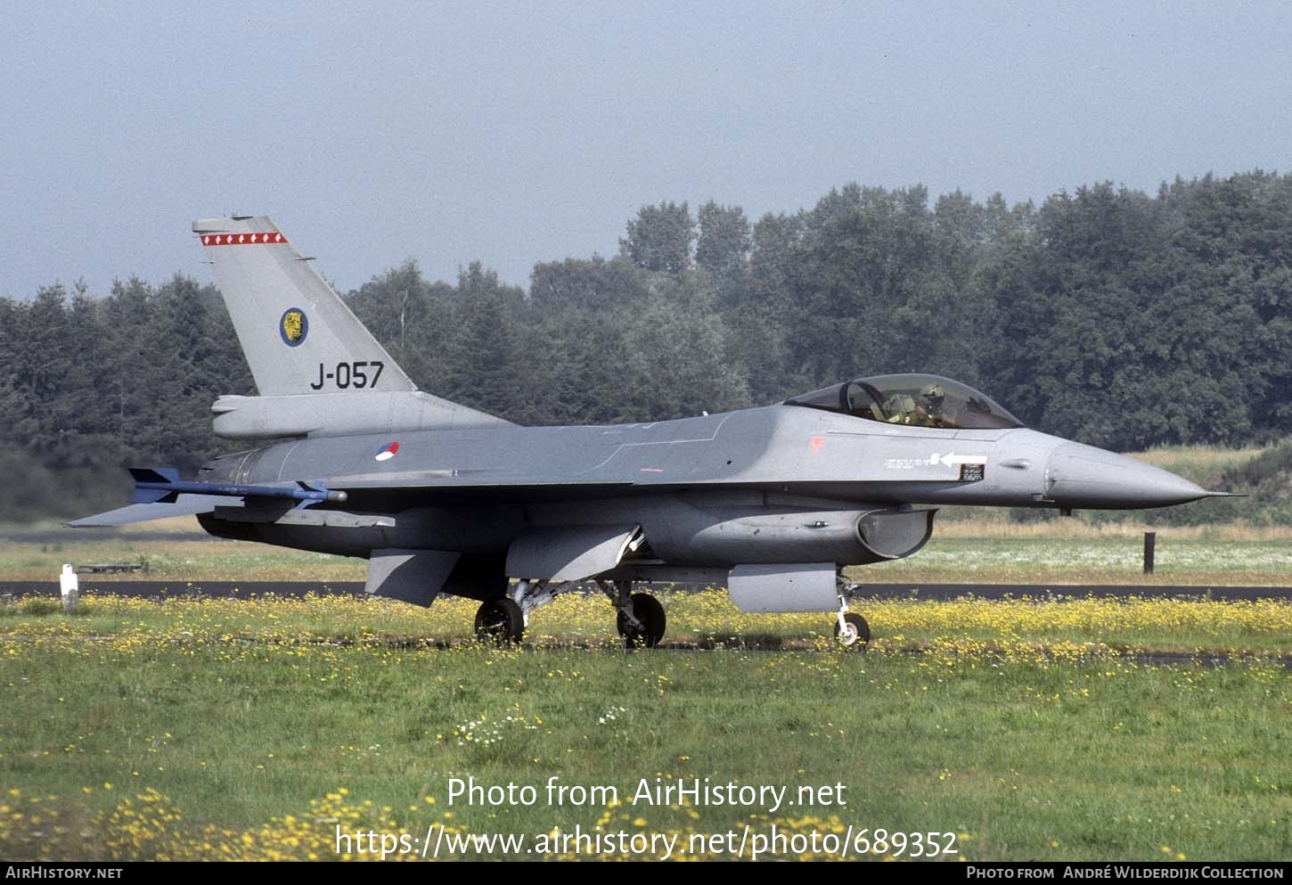 Aircraft Photo of J-057 | General Dynamics F-16A Fighting Falcon | Netherlands - Air Force | AirHistory.net #689352