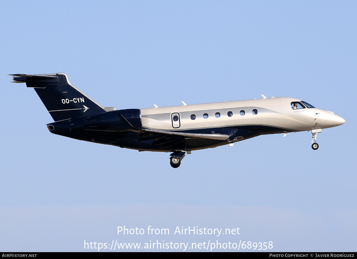 Aircraft Photo of OO-CYN | Embraer EMB-550 Legacy 500 | AirHistory.net #689358