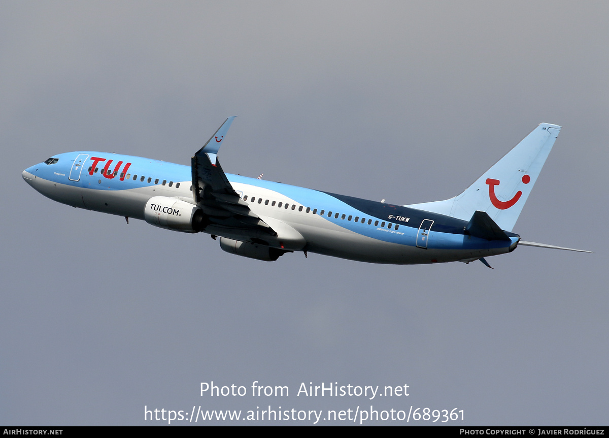 Aircraft Photo of G-TUKW | Boeing 737-8K5 | TUI | AirHistory.net #689361