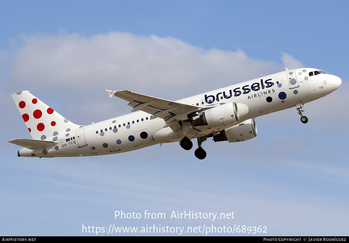 Aircraft Photo of OO-TCQ | Airbus A320-214 | Brussels Airlines | AirHistory.net #689362