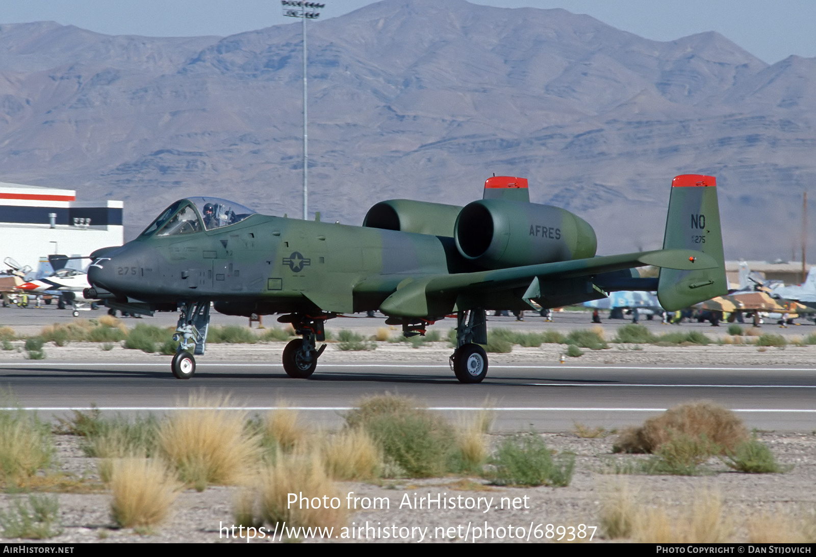 Aircraft Photo of 77-0275 / AF77-275 | Fairchild A-10A Thunderbolt II | USA - Air Force | AirHistory.net #689387