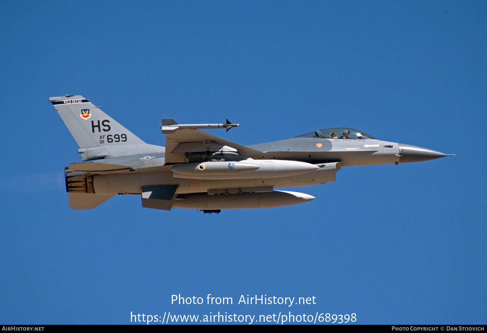 Aircraft Photo of 81-0699 / AF81-699 | General Dynamics F-16A Fighting Falcon | USA - Air Force | AirHistory.net #689398