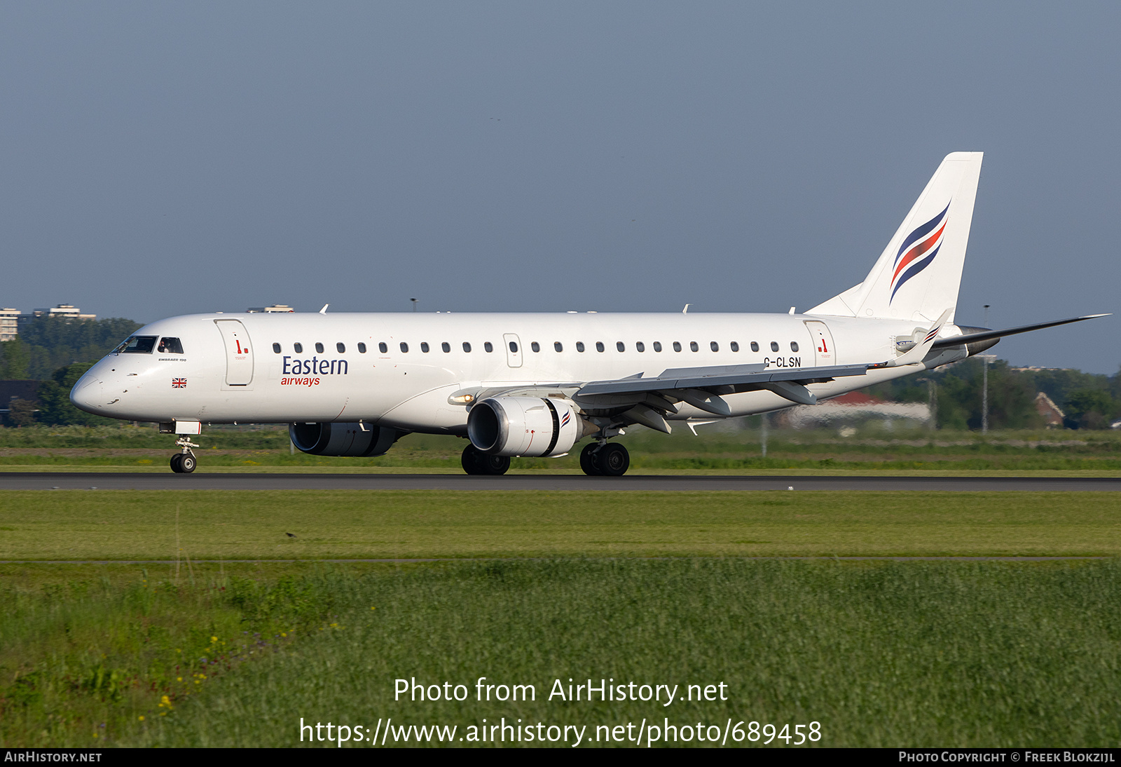 Aircraft Photo Of G-CLSN | Embraer 190LR (ERJ-190-100LR) | Eastern ...