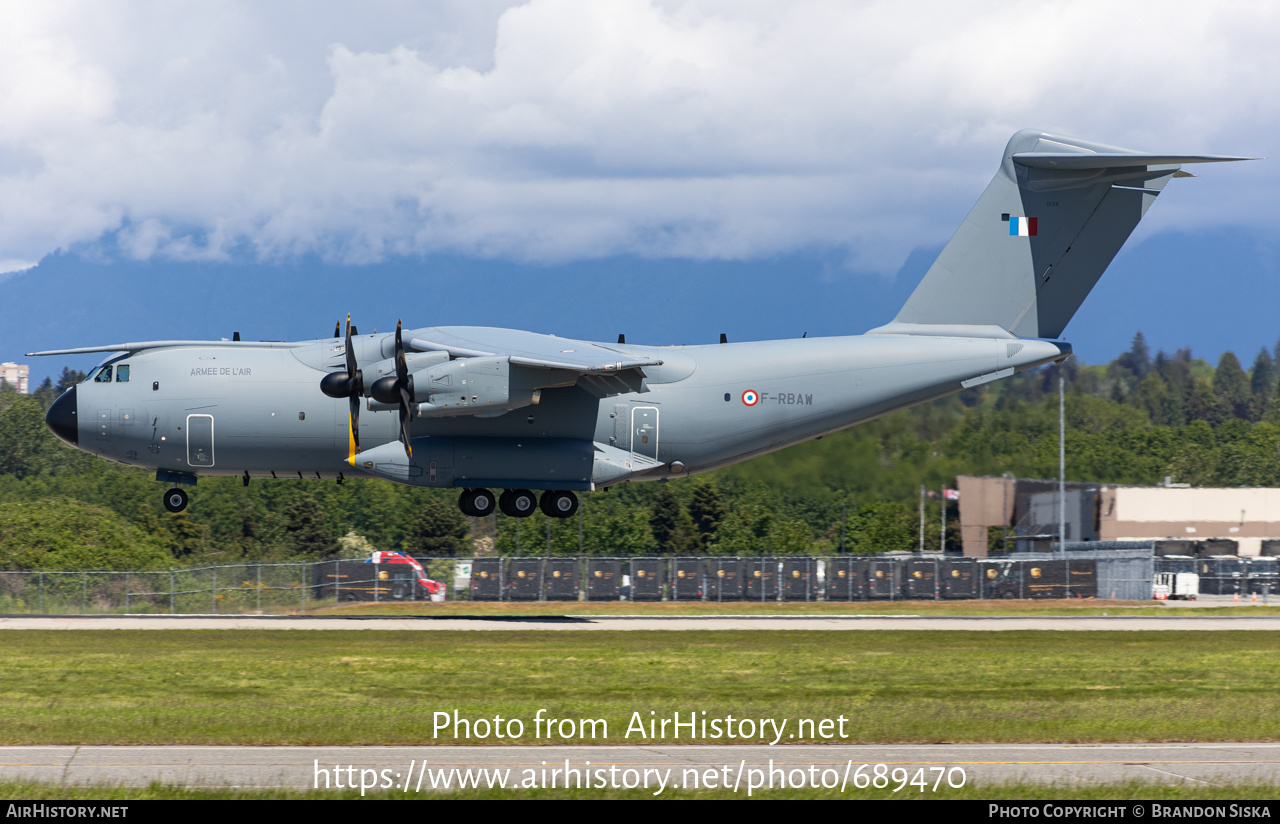 Aircraft Photo of 0134 | Airbus A400M Atlas | France - Air Force | AirHistory.net #689470