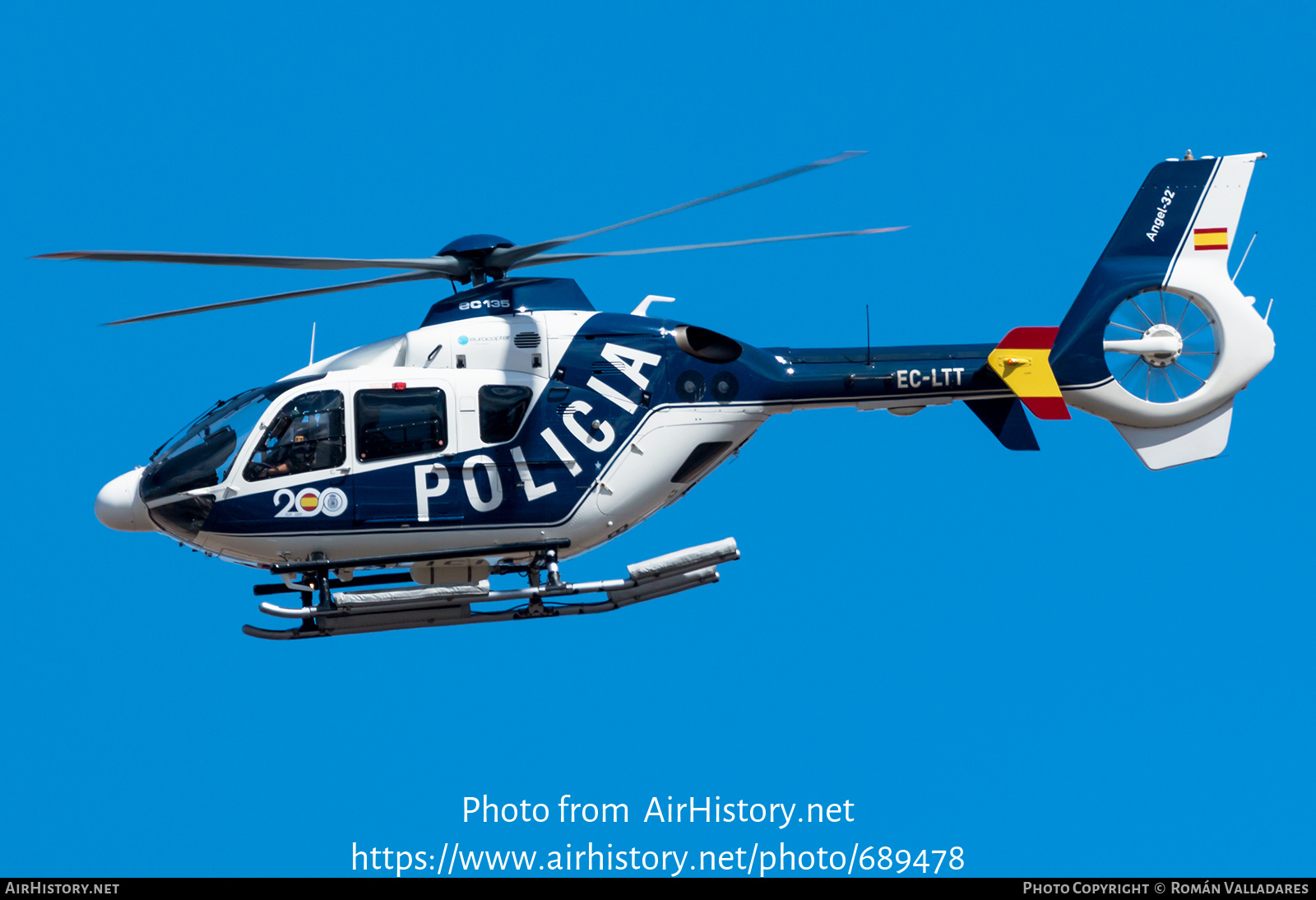 Aircraft Photo of EC-LTT | Eurocopter EC-135P-2+ | Policía | AirHistory.net #689478