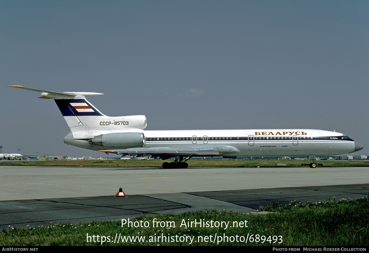 Aircraft Photo of CCCP-85703 | Tupolev Tu-154M | Belarus Avia | AirHistory.net #689493