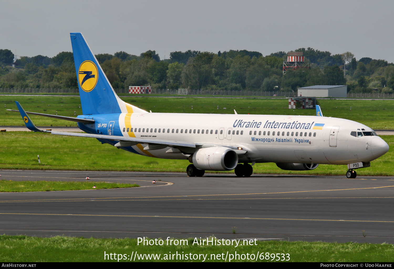 Aircraft Photo of UR-PSD | Boeing 737-8HX | Ukraine International Airlines | AirHistory.net #689533