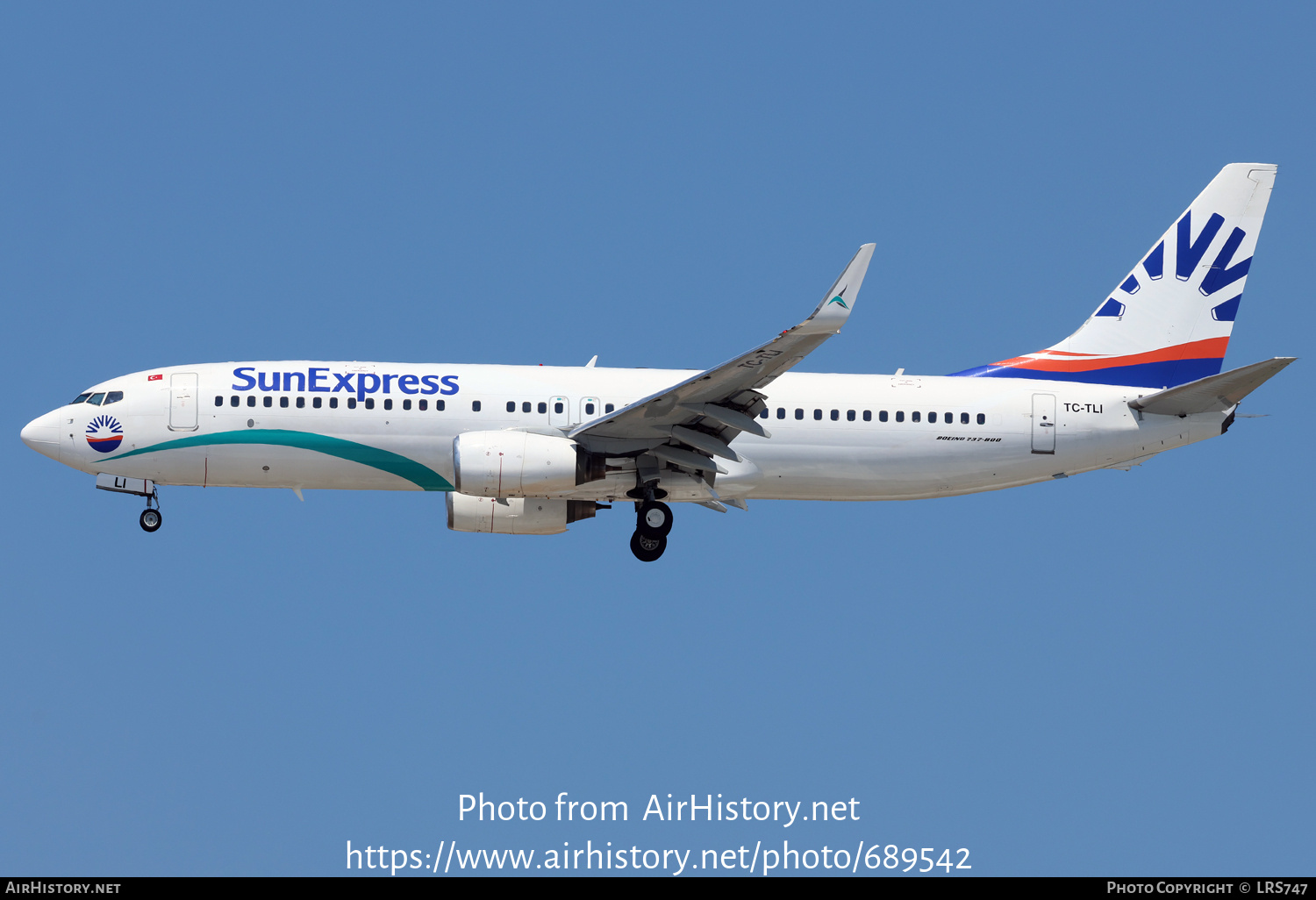 Aircraft Photo of TC-TLI | Boeing 737-8FZ | SunExpress | AirHistory.net #689542