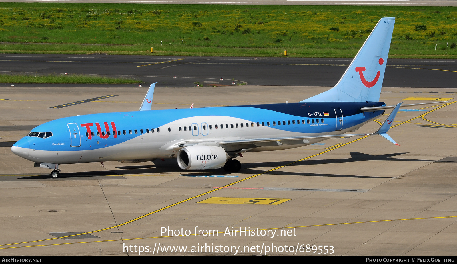 Aircraft Photo of D-ATYL | Boeing 737-8K5 | TUI | AirHistory.net #689553