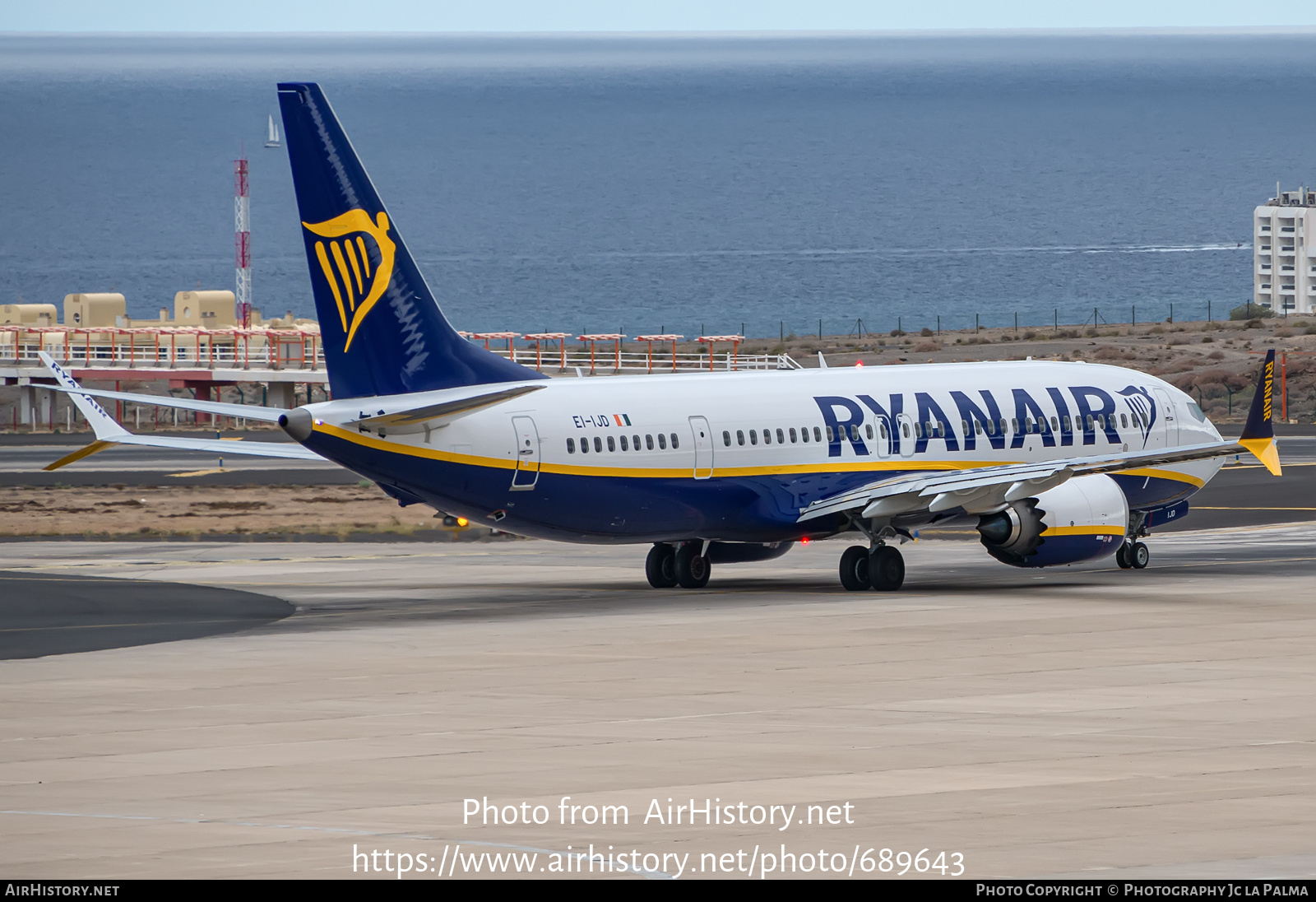 Aircraft Photo of EI-IJD | Boeing 737-8200 Max 200 | Ryanair | AirHistory.net #689643
