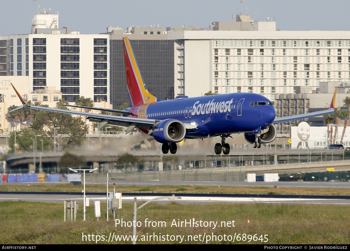 Aircraft Photo of N8915Q | Boeing 737-8 Max 8 | Southwest Airlines | AirHistory.net #689645