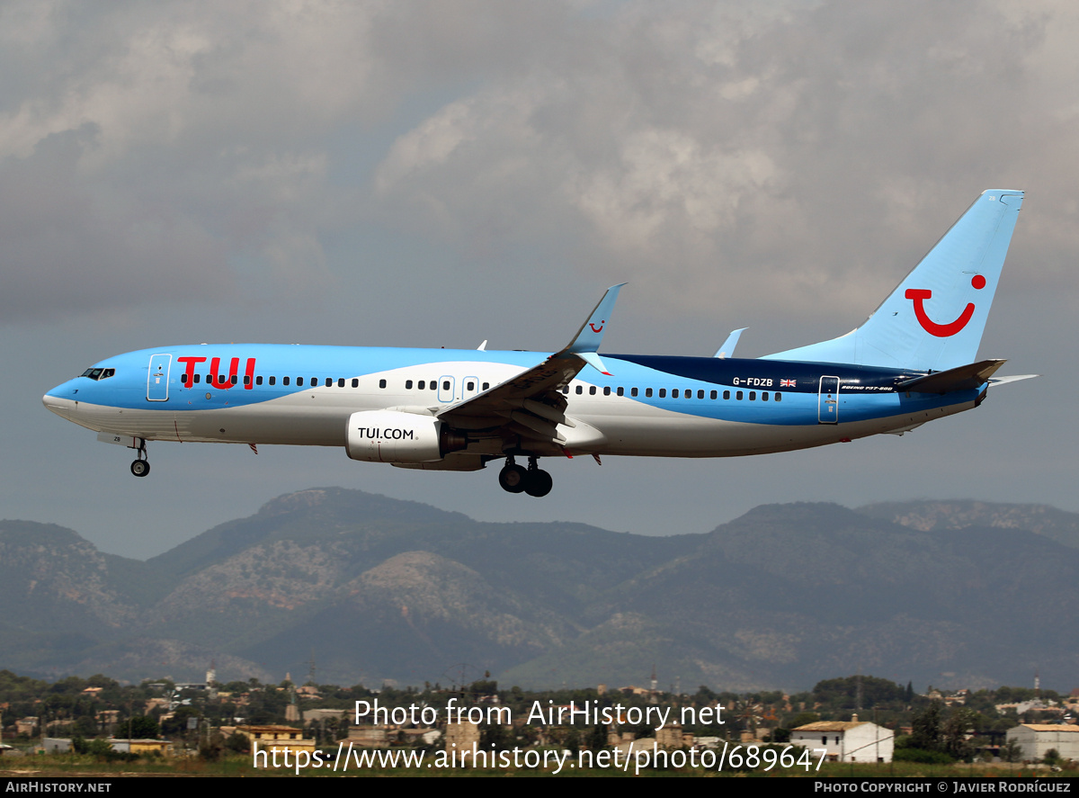 Aircraft Photo of G-FDZB | Boeing 737-8K5 | TUI | AirHistory.net #689647