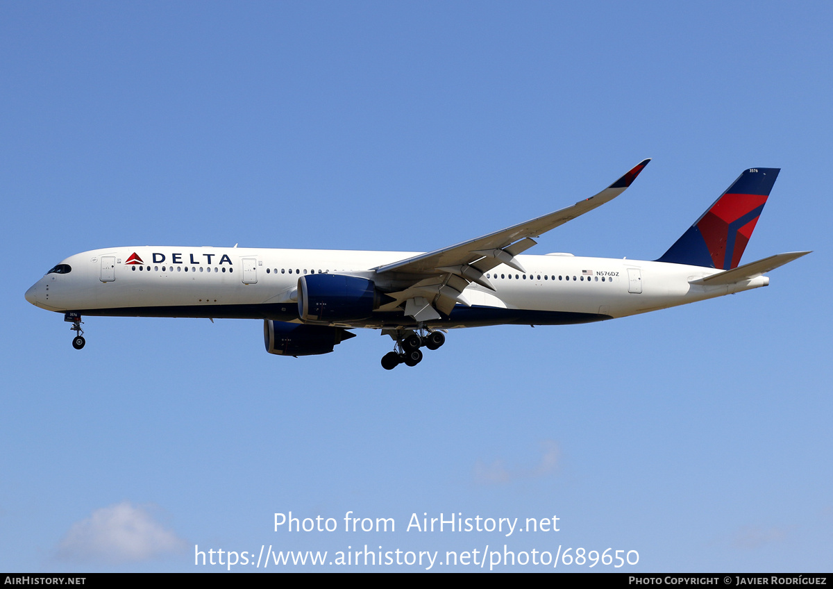 Aircraft Photo of N576DZ | Airbus A350-941 | Delta Air Lines | AirHistory.net #689650