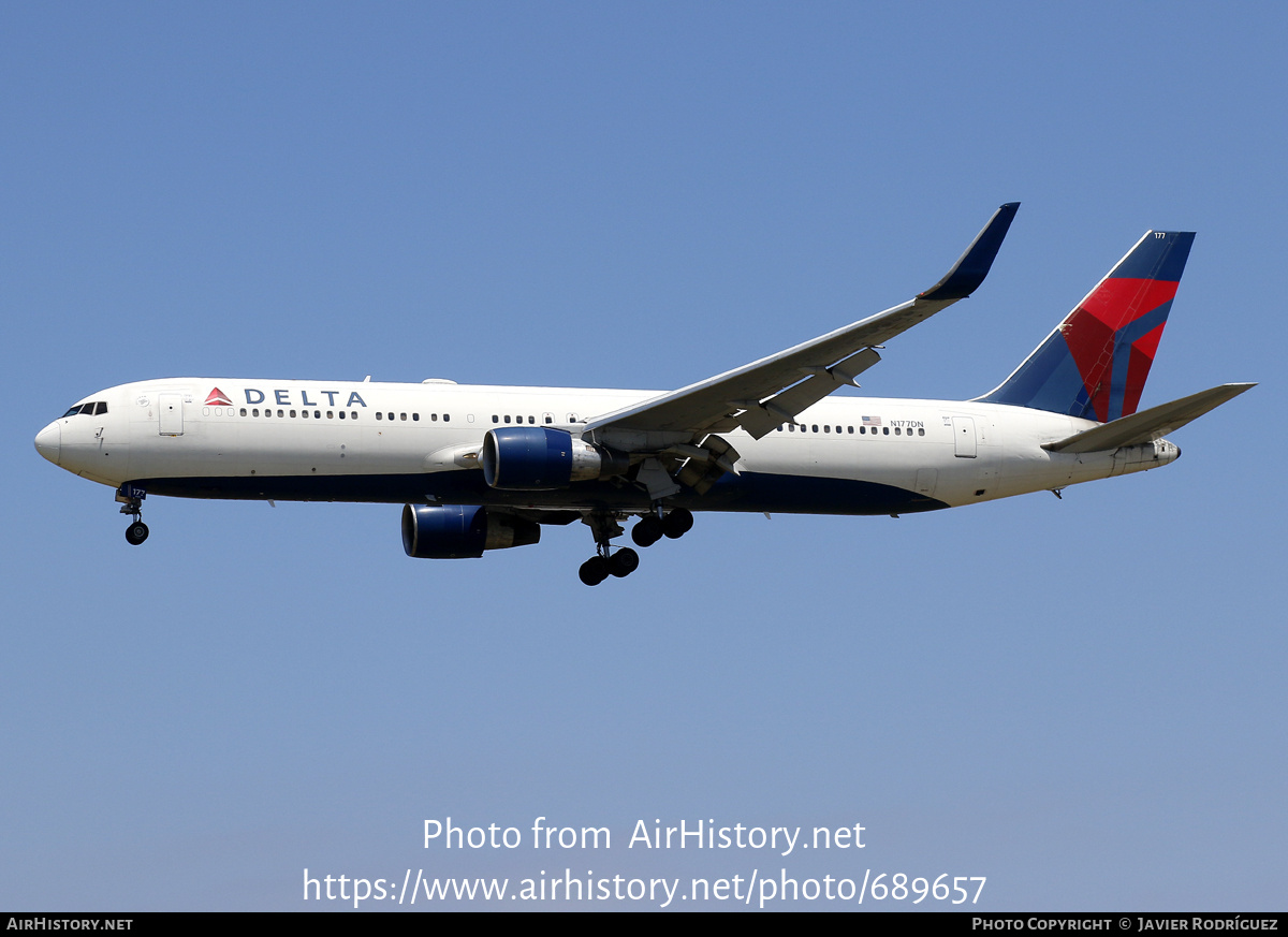 Aircraft Photo of N177DN | Boeing 767-332/ER | Delta Air Lines | AirHistory.net #689657