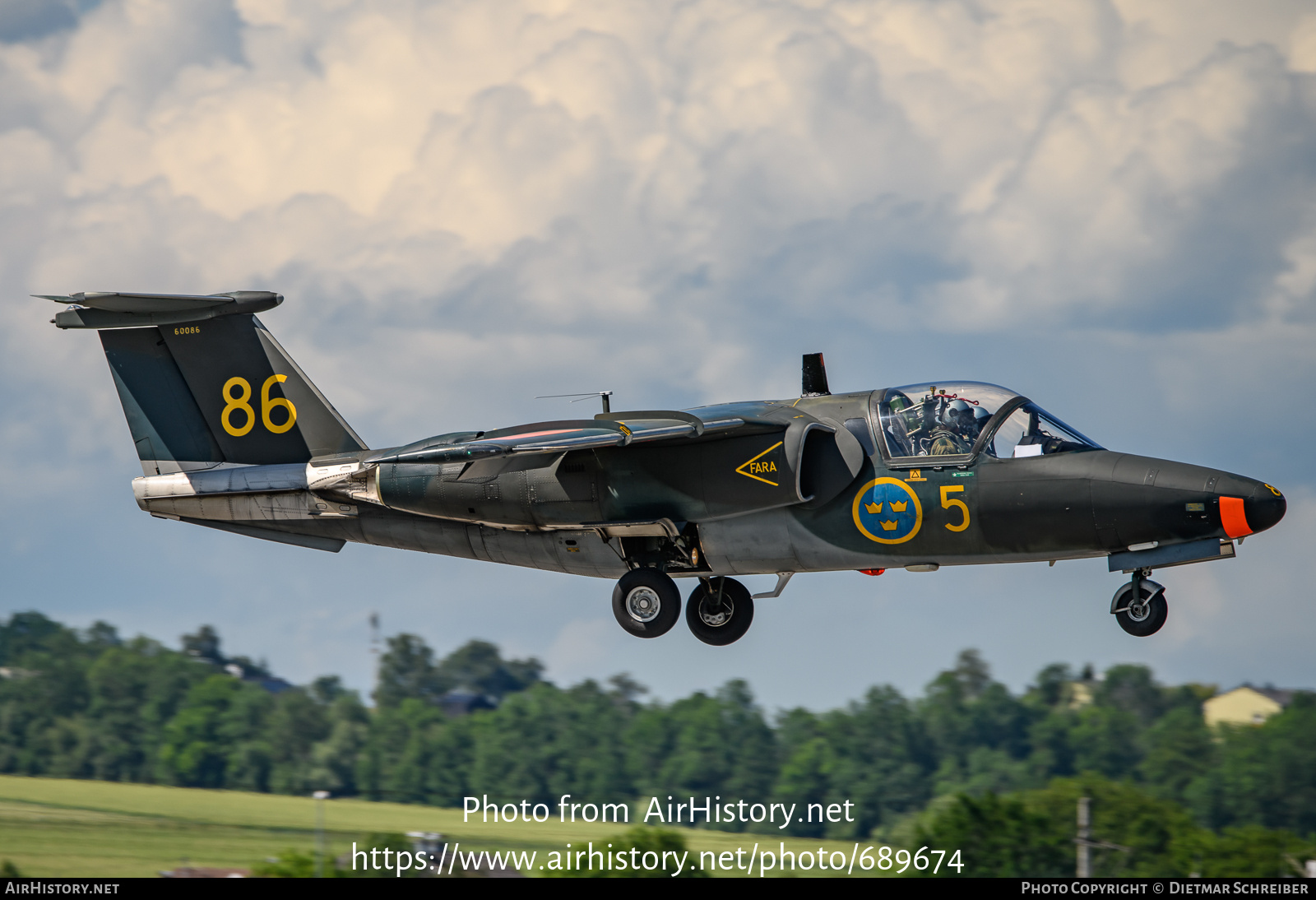 Aircraft Photo of 60086 | Saab Sk 60A | Sweden - Air Force | AirHistory.net #689674