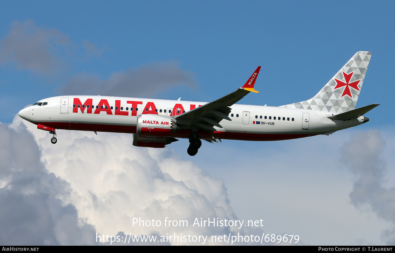 Aircraft Photo of 9H-VUB | Boeing 737-8200 Max 200 | Malta Air | AirHistory.net #689679