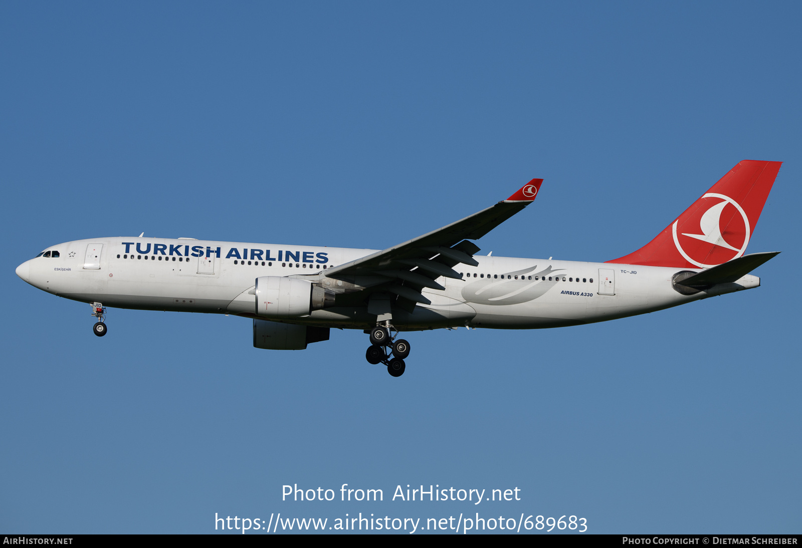 Aircraft Photo of TC-JIO | Airbus A330-223 | Turkish Airlines | AirHistory.net #689683