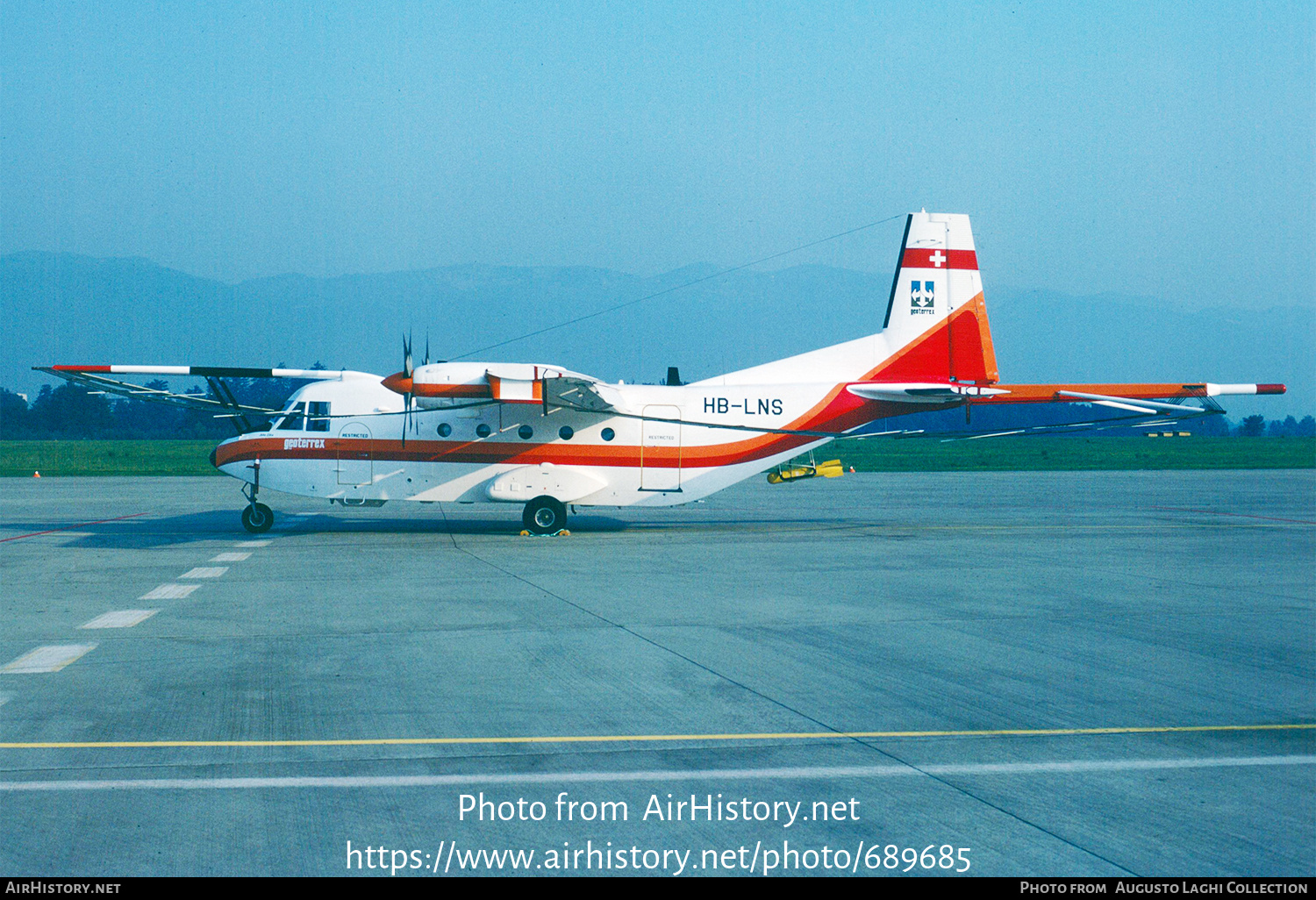 Aircraft Photo of HB-LNS | CASA C-212-200 Aviocar | Geoterrex | AirHistory.net #689685