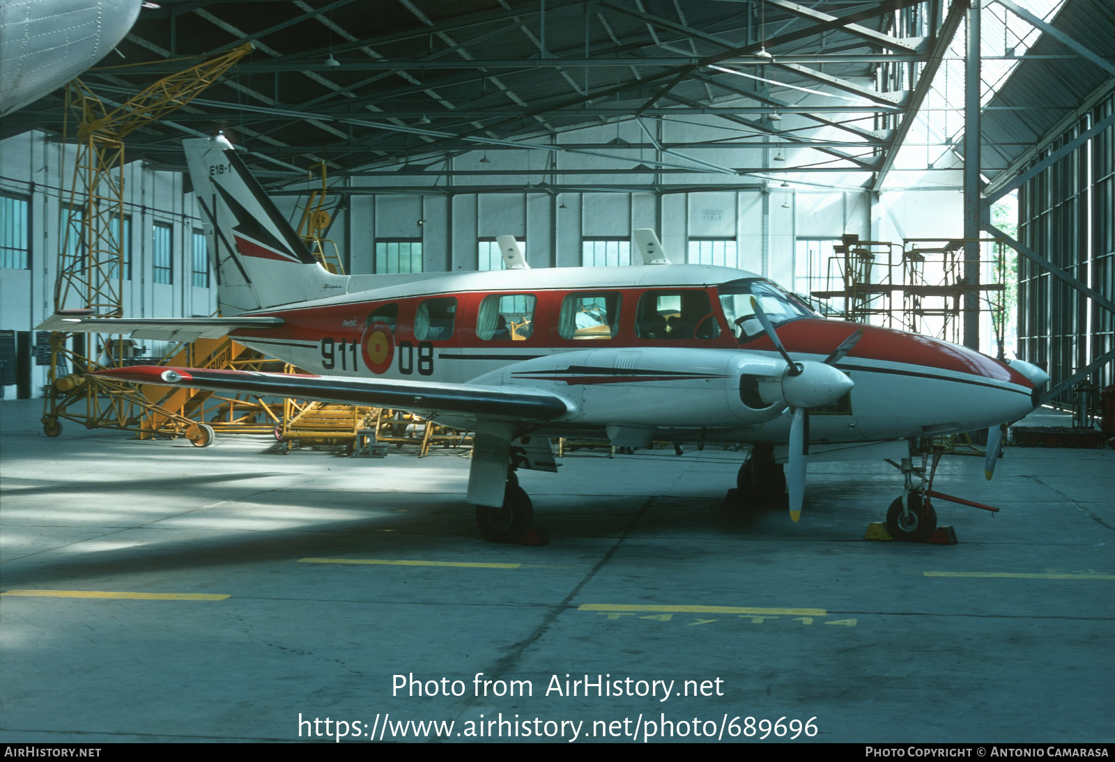 Aircraft Photo of E.18-1 | Piper PA-31 Navajo | Spain - Air Force | AirHistory.net #689696