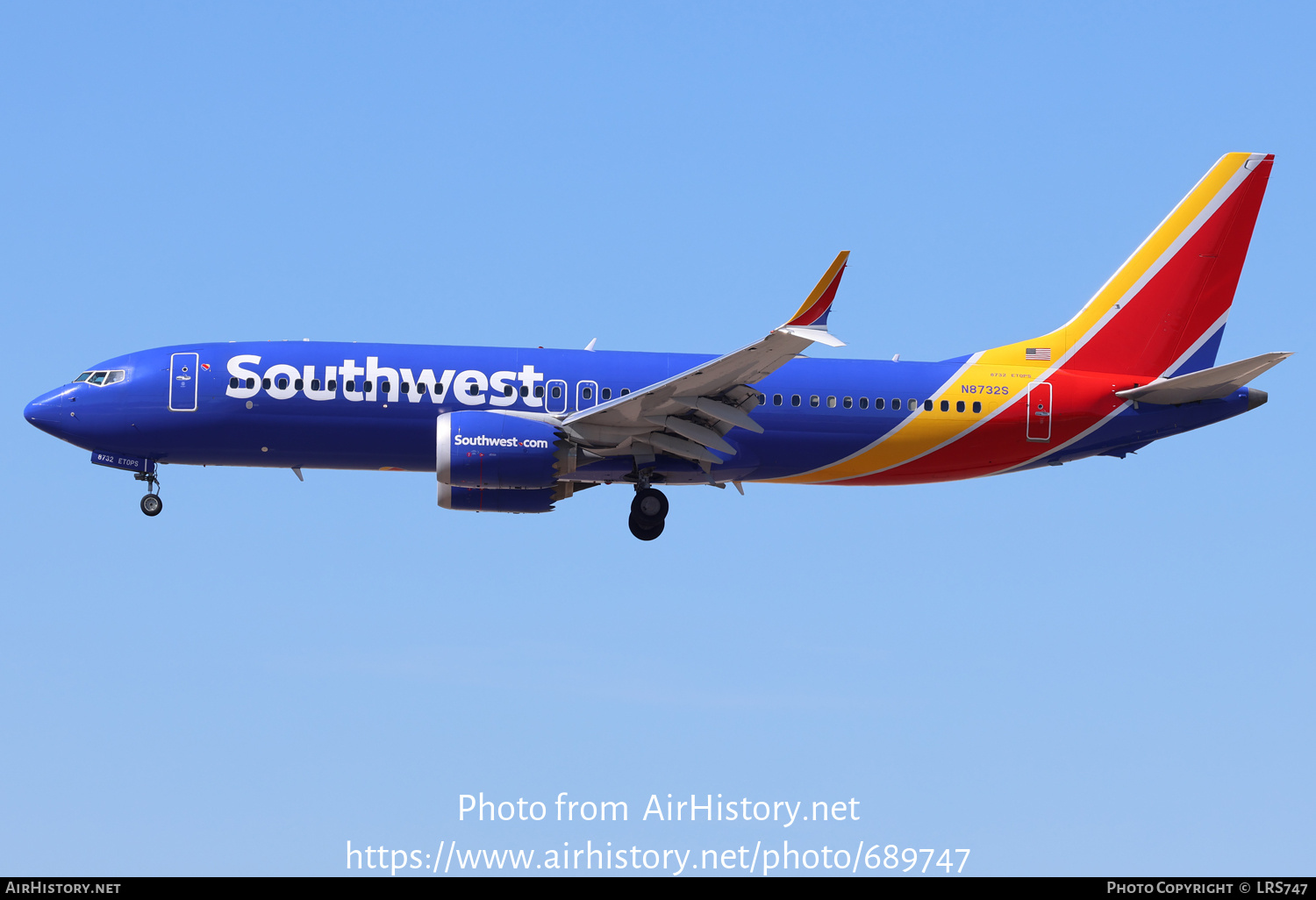 Aircraft Photo of N8732S | Boeing 737-8 Max 8 | Southwest Airlines | AirHistory.net #689747
