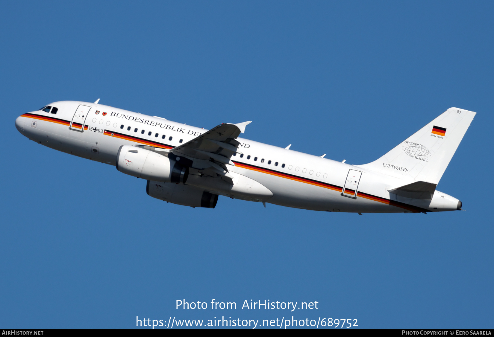 Aircraft Photo of 1503 | Airbus ACJ319 (A319-133/CJ) | Germany - Air Force | AirHistory.net #689752