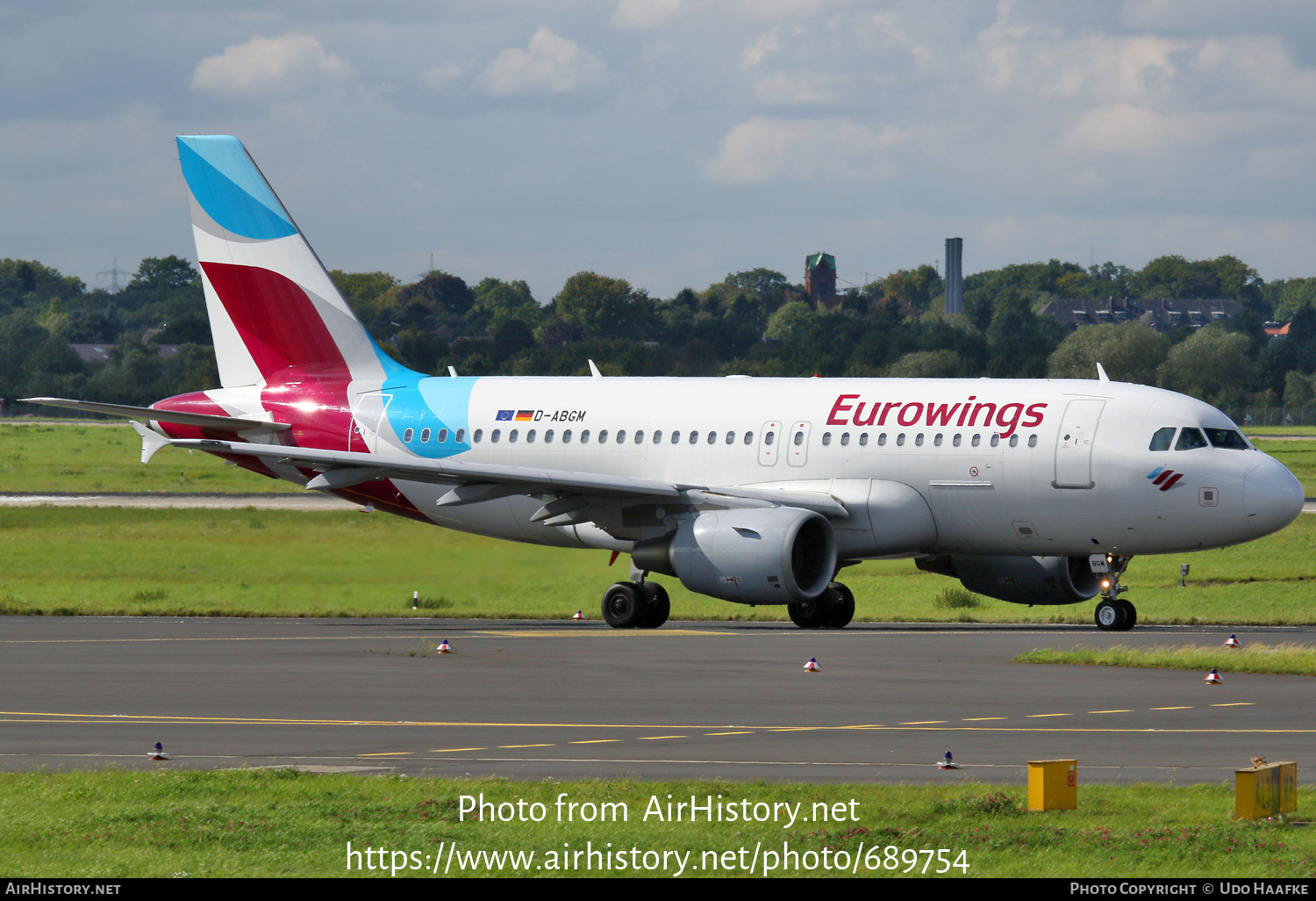 Aircraft Photo of D-ABGM | Airbus A319-112 | Eurowings | AirHistory.net #689754
