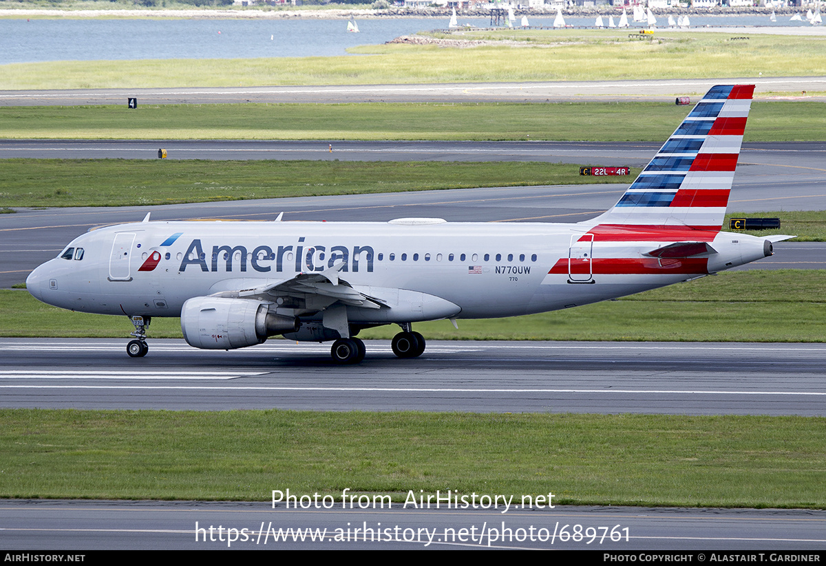 Aircraft Photo of N770UW | Airbus A319-112 | American Airlines | AirHistory.net #689761