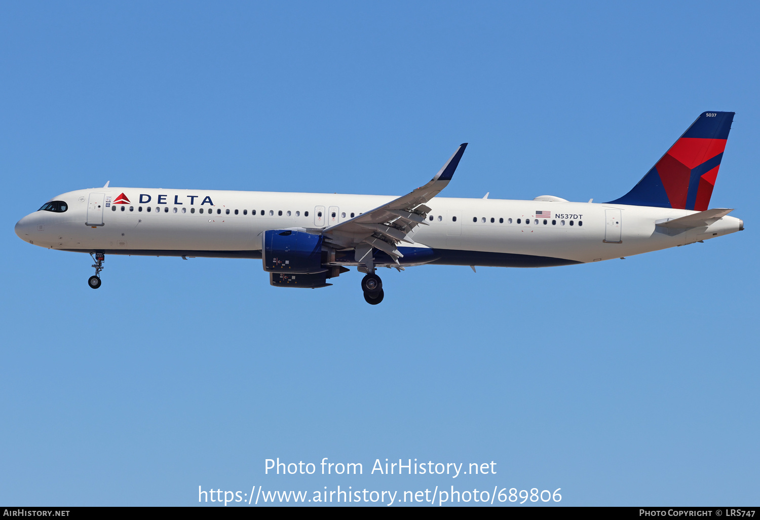 Aircraft Photo of N537DT | Airbus A321-271NX | Delta Air Lines | AirHistory.net #689806