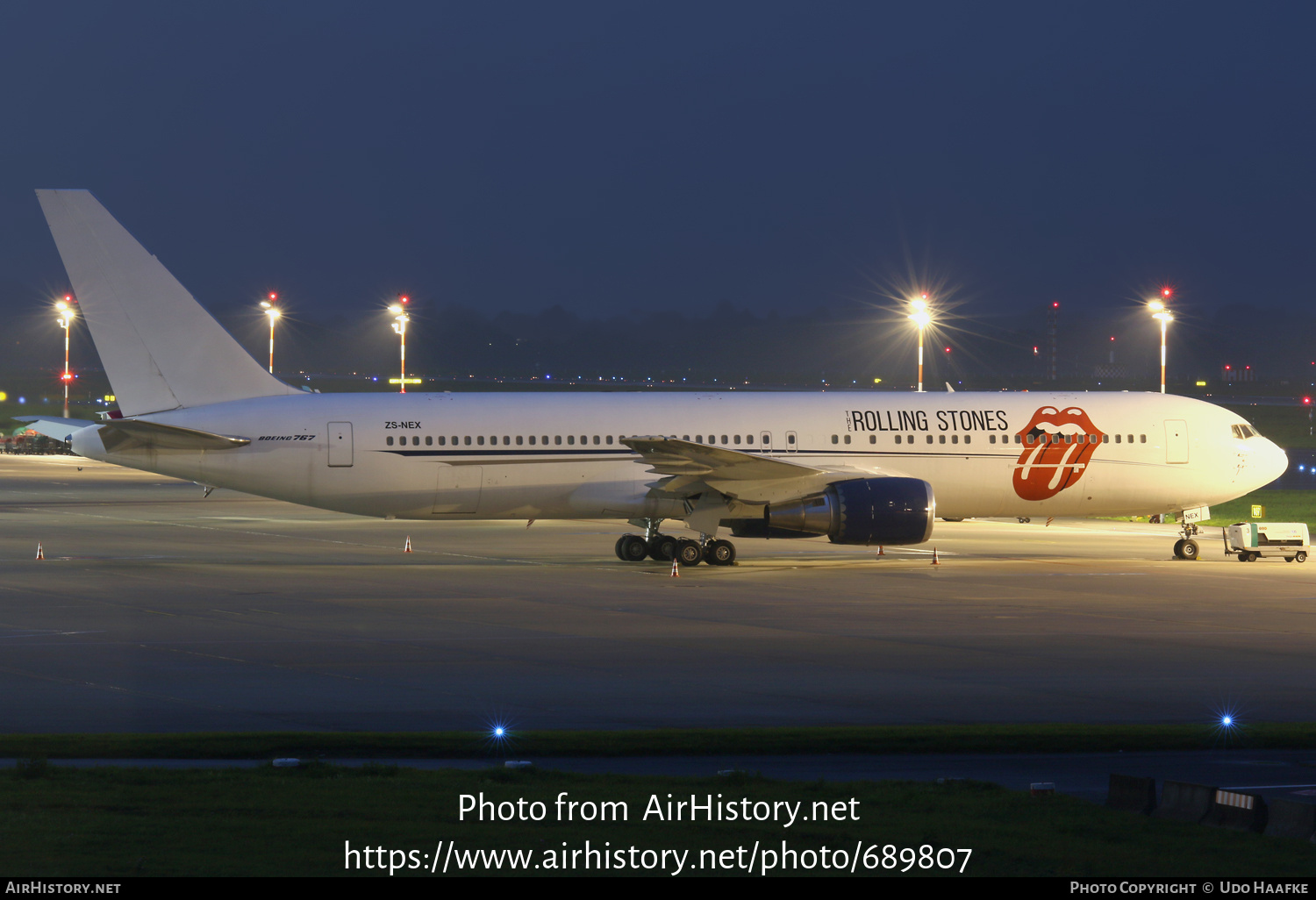 Aircraft Photo of ZS-NEX | Boeing 767-35D/ER | The Rolling Stones | AirHistory.net #689807
