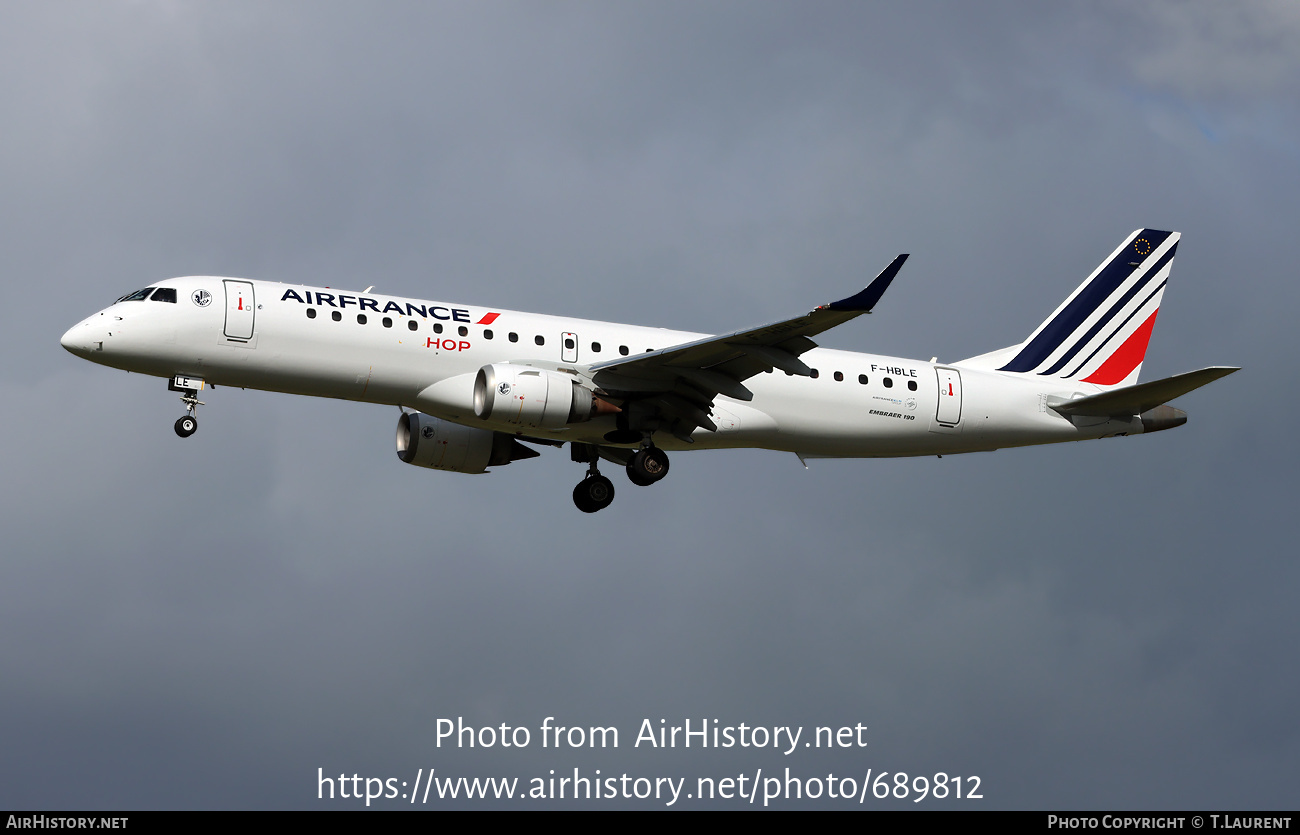 Aircraft Photo of F-HBLE | Embraer 190LR (ERJ-190-100LR) | Air France | AirHistory.net #689812